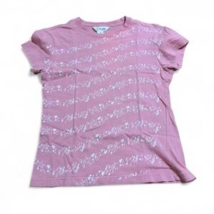 Vintage Y2K Aeropostale Pink Hearts Music Notes Graphic Tee M